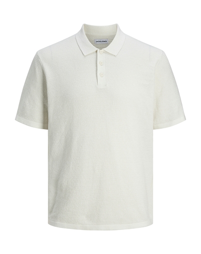Jack & Jones - JJGeorge Knit Polo - Cloud Dancer